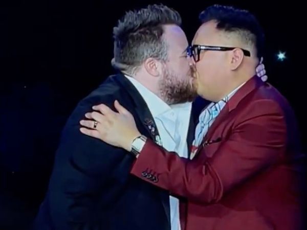 Watch: 'Survivor' Alum Zeke Smith and Nico Santos from 'Superstore' Get Engaged at GLAAD Media Awards