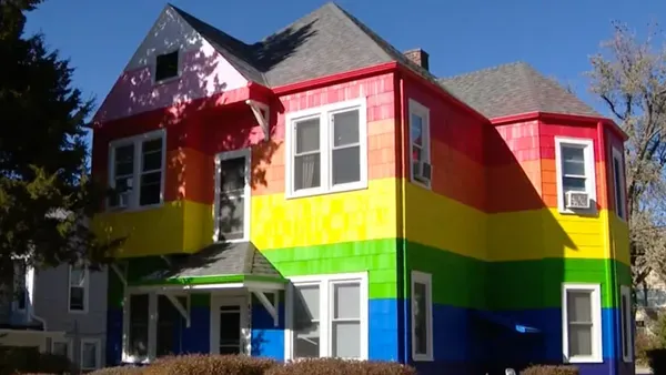 Realtor Paints Apartment Building Rainbow Colors after Daughters' Request